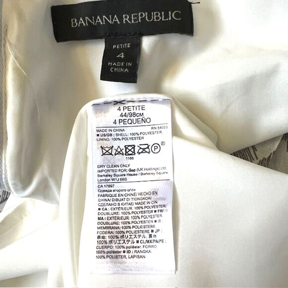 BANANA REPUBLIC FLORAL PLEATED CHIFFON OCCAISION DRESS PETITE SIZE 4 - Picture 13 of 13